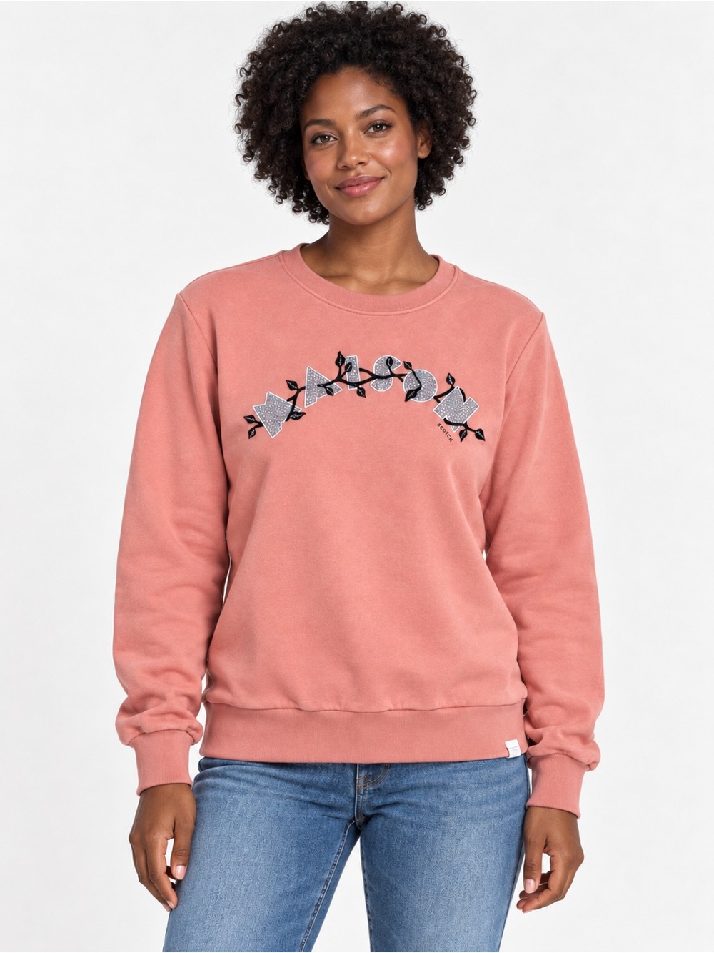Scotch & Soda x Maison Dusty Rose Colored Crewneck